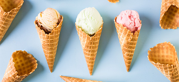 vente de cornets à glace en Wallonie